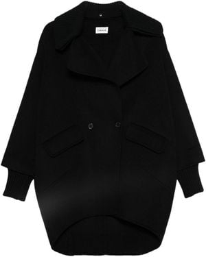 P.A.R.O.S.H. Long-Sleeved Coat - Black
