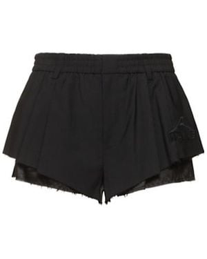 Alexander Wang Elasticated Sartorial Wool Short - Black
