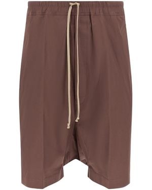 Rick Owens Rick S Pods Low-Crotch Shorts - Brown