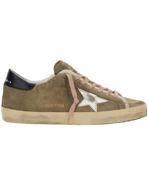 Golden Goose Super-Star Suede Trainers - Brown