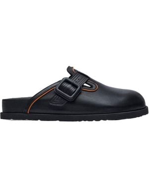 Birkenstock Buckle-Fastening Leather Mules - Black