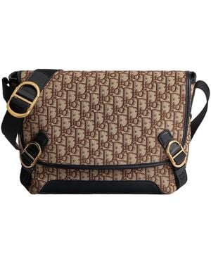 Dior Small Jett Messenger Bag With Flap - Brown