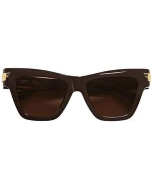Bottega Veneta Mitre Cat-Eye Sunglasses - Multicolour