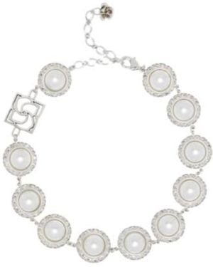 Magda Butrym Crystal-Embellished Faux Pearl Necklace - White