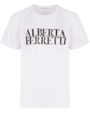Alberta Ferretti Short-Sleeved T-Shirt - White
