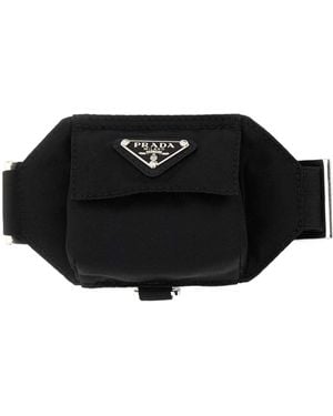 Prada Logo Belt Bag - Black