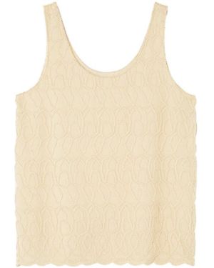 Loro Piana Crew Neck Tank Top - Natural