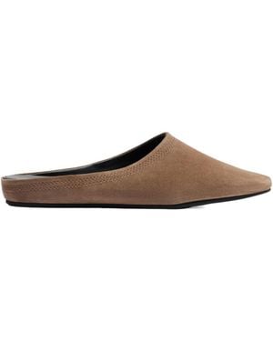 Veronica Beard Narcisa Suede Mules - Brown