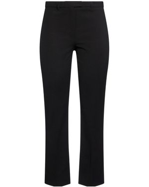 Max Mara Solidcolor Twill Trousers - Black