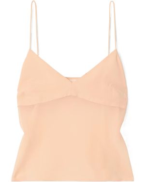Ulla Johnson Silk Chiffon Bandeau Top - Natural