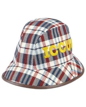 Gucci Iccug Check-Print Fedora - White
