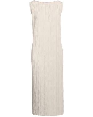 Max Mara Sleeveless Pleated Dress - White