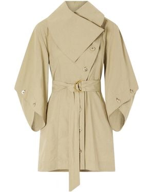 Zimmermann Valiant Utility Cotton-Gabardine Mini Dress - Natural