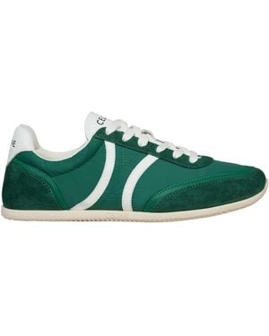 Celine Jogger Low Lace-Up Trainer With Triomphe - Green