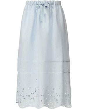 Fabiana Filippi Elastic-Waist Skirt - Blue