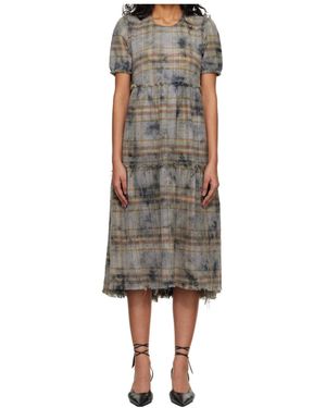 R13 Round Neck Midi Dress - Multicolour