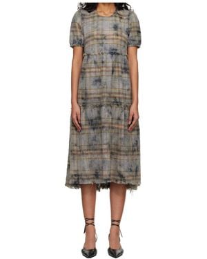 R13 Round Neck Midi Dress - Multicolour