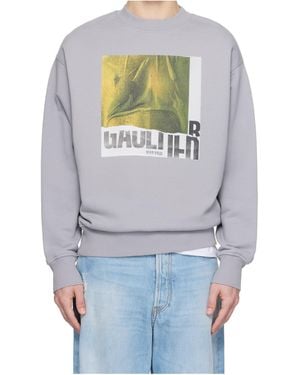 Jean Paul Gaultier Graphic Print Sweatshirt - Blue