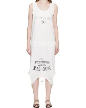 MM6 by Maison Margiela Printed Mini Dress - White