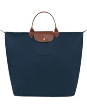 Longchamp Le Pliage Large Travel Bag - Blue