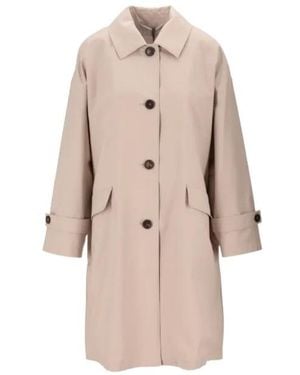 Max Mara Buttoned Trench Coat - Natural
