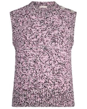 Liu Jo Crystal-Embellished Vest - Purple