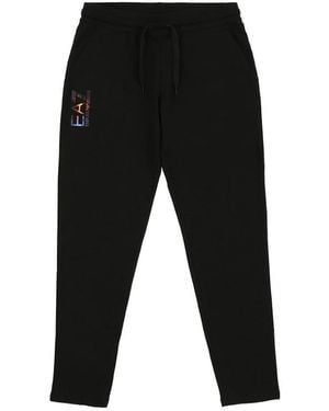 EA7 Logo Printed Sweatpants - Black