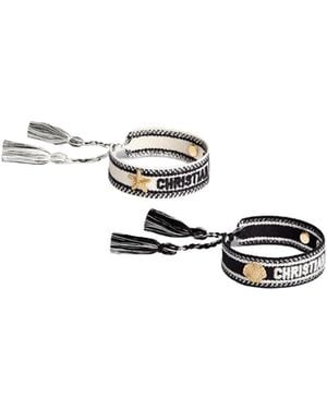 Dior Christian Bracelet Set - White