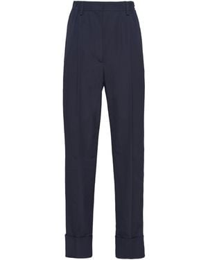 Prada Pleated Tailored Pants - Blue