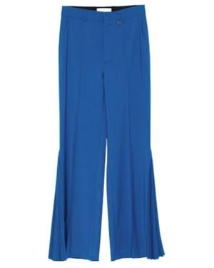 GIUSEPPE DI MORABITO Logo-Detail Flared Pants - Blue