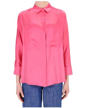 Semicouture Oversized Pocket Shirt - Pink