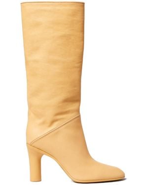 Celine Tube High Boot - White