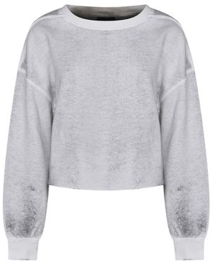 Thom Krom Long Sleeved Crewneck Sweatshirt - Grey