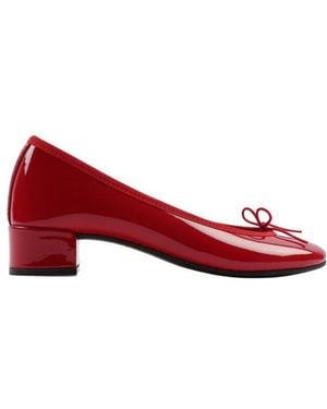 Repetto Camille Block Heel Ballet Flats - Red