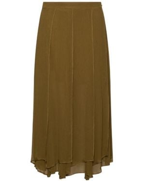 Marella Crepon Skirt - Green