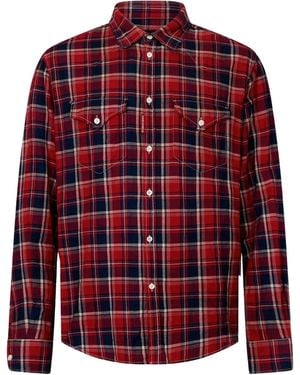 DSquared² Classic-Check Western Canadian Shirt - Red