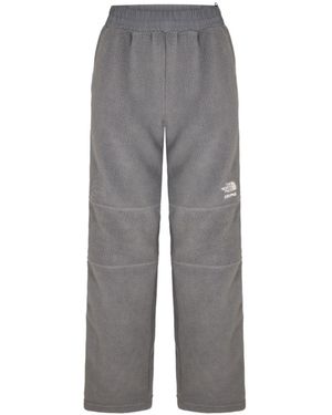 Skims Fleece Straight-Leg Casual Trousers - Grey