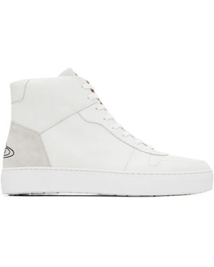 Vivienne Westwood Logo High-Top Trainers - White