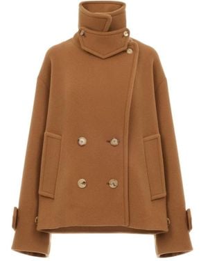 Chloé Long-Sleeved Coat - Brown