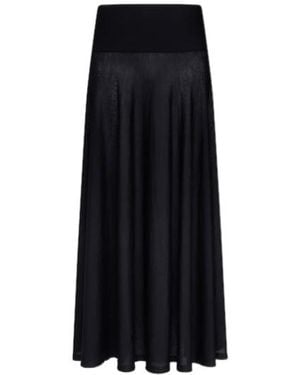 Alaïa Alaïa A-Line Maxi Skirt - Black