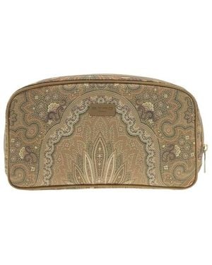 Etro Zipper Clutch - Natural