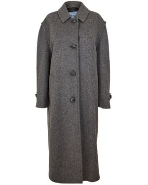 Prada Casual Long Coat - Gray