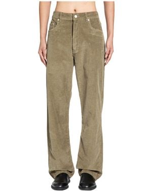 Studio Nicholson Riso Corduroy Trousers - Green