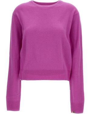 Extreme Cashmere Long-Sleeved Crewneck Jumper - Purple