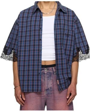 Martine Rose Lace Shirt - Blue