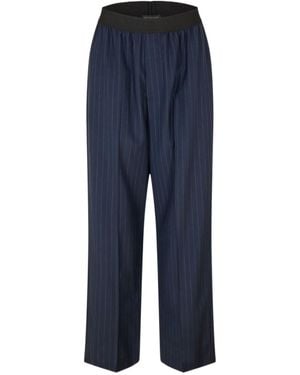 Balenciaga Pinstripe Slacks - Blue