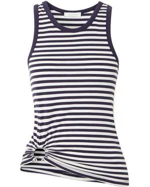 Rabanne Striped Tank Top - Blue