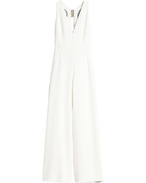 Max Mara V-Neck Jumpsuit - White