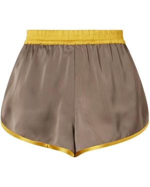 STAUD Aero Satin Shorts - Gray