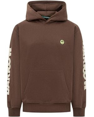 Barrow Logo Print Hoodie - Brown